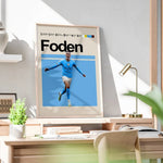 Ladda upp bild till gallerivisning, Fodbold plakat | Fodbold plakater | Phil Foden Fodboldplakat | Perfekt til Den Ægte Fodbold Fan | Plakaty.dk