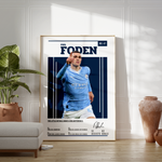 Ladda upp bild till gallerivisning, Fodbold plakat | Fodbold plakater | Phil Foden Fodbold Spiller Plakat | En Gave til Passionerede Fans | Plakaty.dk