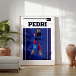 Ladda upp bild till gallerivisning, Fodbold plakat | Fodbold plakater | Pedri Fodbold Plakat | Perfekt til Passionerede Fans | Plakaty.dk
