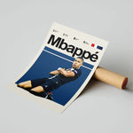 Ladda upp bild till gallerivisning, Fodbold plakat | Fodbold plakater | Kylian Mbappé Fodbold plakat | Perfekt til Den Ægte Fodbold Fan | Plakaty.dk