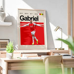 Ladda upp bild till gallerivisning, Fodbold plakat | Fodbold plakater | Gabriel Magalhães Fodboldplakat | Perfekt til Den Ægte Fodbold Fan | Plakaty.dk