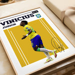 Ladda upp bild till gallerivisning, Fodboldplakat | Fodboldplakater | Vinícius Júnior Fodbold Plakat | Perfekt til Passionerede Fans | Plakaty.dk