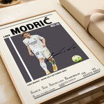 Ladda upp bild till gallerivisning, Fodbold plakat | Fodbold plakater | Luka Modric Fodbold Plakat | Perfekt til Passionerede Fans | Plakaty.dk