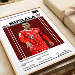 Ladda upp bild till gallerivisning, Fodbold plakat | Fodbold plakater | Jamal Musiala Fodbold Plakat | Perfekt til Passionerede Fans | Plakaty.dk