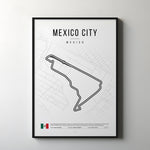 Ladda upp bild till gallerivisning, Mexikos Formel 1-affisch | Aztekisk asfalt i Mexico City