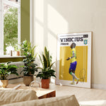 Ladda upp bild till gallerivisning, Fodboldplakat | Fodboldplakater | Vinícius Júnior Fodbold Plakat | Perfekt til Passionerede Fans | Plakaty.dk
