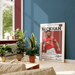 Ladda upp bild till gallerivisning, Fodbold plakat | Fodbold plakater | David Beckham Fodbold Spiller Plakat | Perfekt til Passionerede Fans | Plakaty.dk