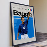 Ladda upp bild till gallerivisning, Fodbold plakat | Fodbold plakater | Roberto Baggio Fodbold Plakat | Den Italienske Maestro | Plakaty.dk