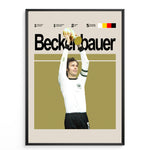 Ladda upp bild till gallerivisning, Fodbold plakat | Fodbold plakater | Beckenbauer Fodbold Plakat | Legendarisk Tribute til Den Ægte Fan | Plakaty.dk