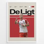 Ladda upp bild till gallerivisning, Fodbold plakat | Fodbold plakater | Matthijs de Ligt Fodbold Plakat | Hollands Forsvarsstjerne, Unge Lederskab | Plakaty.dk