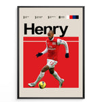 Ladda upp bild till gallerivisning, Fodbold plakat | Fodbold plakater | Thierry Henry Fodbold Plakat | Legendarisk Tribute til Den Ægte Fan | Plakaty.dk