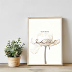 Ladda upp bild till gallerivisning, Hope With InshaAllah plakat på væg | Islamisk plakat med hvidt og beige design | Elegant vægdekoration | Inspirerende og stilfuld plakat