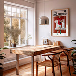 Ladda upp bild till gallerivisning, Fodbold plakat | Fodbold plakater | Rasmus Højlund Fodbold Spiller Plakat | Ideel til Dedikerede Fans | Plakaty.dk