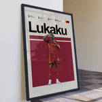 Ladda upp bild till gallerivisning, Fodbold plakat | Fodbold plakater | Romelu Lukaku Fodbold Plakat | Styrke, Færdigheder, Målsnedker | Plakaty.dk