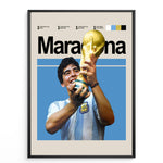 Ladda upp bild till gallerivisning, Fodbold plakat | Fodbold plakater | Diego Maradona Fodbold Plakat | Legendarisk Tribute til Den Ægte Fan | Plakaty.dk