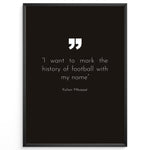 Ladda upp bild till gallerivisning, Kylian Mbappé Fodbold Plakat | Til Real Madrid Fans | Denne plakat viser Kylian Mbappé i en ikonisk Real Madrid trøje, klar til at score mål. Perfekt til fodboldfans og specielt Real Madrid entusiaster.