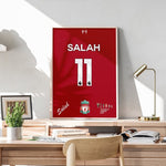 Ladda upp bild till gallerivisning, Fodbold plakat | Fodbold plakater | Mohamed Salah Fodboldplakat | Perfekt til Den Ægte Fodbold Fan | Plakaty.dk
