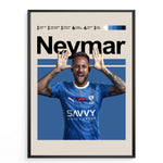 Ladda upp bild till gallerivisning, Fodbold plakat | Fodbold plakater | Neymar Jr. Fodbold Plakat 02 | Perfekt til Den Ægte Fan | Plakaty.dk