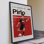 Ladda upp bild till gallerivisning, Fodbold plakat | Fodbold plakater | Andrea Pirlo Fodbold Plakat | Legendarisk Tribute til Den Ægte Fan | Plakaty.dk