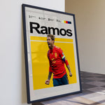 Ladda upp bild till gallerivisning, Fodbold plakat | Fodbold plakater | Sergio Ramos Fodbold Plakat 02 | Legendarisk Tribute til Den Ægte Fan | Plakaty.dk