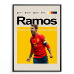 Ladda upp bild till gallerivisning, Fodbold plakat | Fodbold plakater | Sergio Ramos Fodbold Plakat 02 | Legendarisk Tribute til Den Ægte Fan | Plakaty.dk