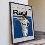 Ladda upp bild till gallerivisning, Fodbold plakat | Fodbold plakater | Raúl Fodbold Plakat | Legendarisk Tribute til Den Ægte Fan | Plakaty.dk
