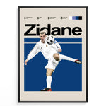 Ladda upp bild till gallerivisning, Fodbold plakat | Fodbold plakater | Zinedine Zidane Fodbold Plakat | Legendarisk Tribute til Den Ægte Fan | Plakaty.dk