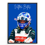Ladda upp bild till gallerivisning, Valtteri Bottas F1 Plakat | Racingmestre | Formel 1 Baner | Dynamisk Motorsport Kunst | Plakaty.dk