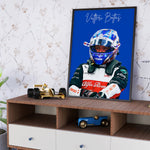 Ladda upp bild till gallerivisning, Valtteri Bottas F1 Plakat | Racingmestre | Formel 1 Baner | Dynamisk Motorsport Kunst | Plakaty.dk