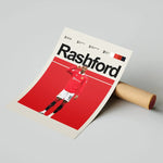 Ladda upp bild till gallerivisning, Fodbold plakat | Fodbold plakater | Marcus Rashford Fodbold plakat | Perfekt til Den Ægte Fodbold Fan | Plakaty.dk