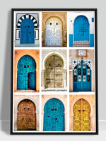 Ladda upp bild till gallerivisning, Tunesien Plakater | Oplev Tunesisk Kultur gennem Unikke Plakater: Tunesiske Døre, Koranvers og Landets Skatte i Kunstværker fra Tunesien - Plakater til dit Hjem