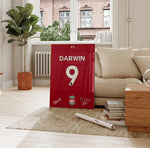 Ladda upp bild till gallerivisning, Fodbold plakat | Fodbold plakater | Darwin Nunez trøje Fodbold plakat | Perfekt til Den Ægte Fodbold Fan | Plakaty.dk
