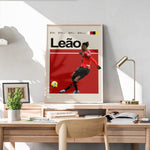 Ladda upp bild till gallerivisning, Fodbold plakat | Fodbold plakater | Rafael Leão Fodboldplakat | Perfekt til Den Ægte Fodbold Fan | Plakaty.dk
