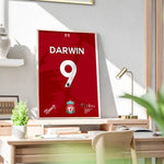 Ladda upp bild till gallerivisning, Fodbold plakat | Fodbold plakater | Darwin Nunez trøje Fodbold plakat | Perfekt til Den Ægte Fodbold Fan | Plakaty.dk
