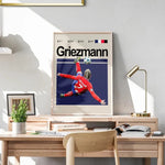Ladda upp bild till gallerivisning, Fodbold plakat | Fodbold plakater | Antoine Griezmann Fodboldplakat | Perfekt til Den Ægte Fodbold Fan | Plakaty.dk
