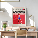 Ladda upp bild till gallerivisning, Fodbold plakat | Fodbold plakater | Antoine Griezmann Fodboldplakat | Perfekt til Den Ægte Fodbold Fan | Plakaty.dk
