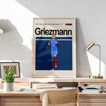 Ladda upp bild till gallerivisning, Fodbold plakat | Fodbold plakater | Antoine Griezmann Fodboldplakat | Perfekt til Den Ægte Fodbold Fan | Plakaty.dk
