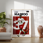 Ladda upp bild till gallerivisning, Fodbold plakat | Fodbold plakater | Kobbie Mainoo Fodbold Plakat | En Must-Have for Ægte Fans | Plakaty.dk
