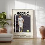 Ladda upp bild till gallerivisning, Fodbold plakat | Fodbold plakater | Luka Modric Fodbold Plakat | Perfekt til Passionerede Fans | Plakaty.dk
