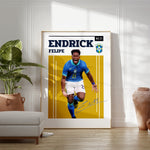 Ladda upp bild till gallerivisning, Fodbold plakat | Fodbold plakater | Endrick Felipe Fodbold Plakat | Ideel til Passionerede Fans | Plakaty.dk
