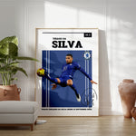 Ladda upp bild till gallerivisning, Fodbold plakat | Fodbold plakater | Thiago Silva Fodbold Plakat | Perfekt til Passionerede Fans | Plakaty.dk
