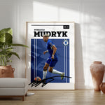 Ladda upp bild till gallerivisning, Fodbold plakat | Fodbold plakater | Mykhaylo Mudryk Fodbold Plakat | Perfekt til Passionerede Fans | Plakaty.dk
