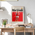 Ladda upp bild till gallerivisning, Fodbold plakat | Fodbold plakater | Gabriel Martinelli Fodbold plakat | Perfekt til Den Ægte Fodbold Fan | Plakaty.dk
