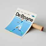 Ladda upp bild till gallerivisning, Fodbold plakat | Fodbold plakater | Kevin De Bruyne Fodboldplakat | Perfekt til Den Ægte Fodbold Fan | Plakaty.dk
