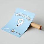 Ladda upp bild till gallerivisning, Fodbold plakat | Fodbold plakater | Erling Haaland Fodboldplakat | Perfekt til Den Ægte Fodbold Fan | Plakaty.dk
