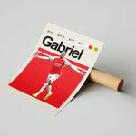 Ladda upp bild till gallerivisning, Fodbold plakat | Fodbold plakater | Gabriel Magalhães Fodboldplakat | Perfekt til Den Ægte Fodbold Fan | Plakaty.dk

