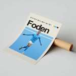 Ladda upp bild till gallerivisning, Fodbold plakat | Fodbold plakater | Phil Foden Fodboldplakat | Perfekt til Den Ægte Fodbold Fan | Plakaty.dk
