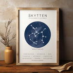 Ladda upp bild till gallerivisning, Skytte Stjernetegn Plakat | Blå
