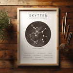 Ladda upp bild till gallerivisning, Skytte Stjernetegn Plakat | Brun
