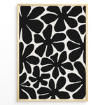 Ladda upp bild till gallerivisning, Bold Botanica Plakat | Matisse Poster | Sort-hvid kunst med store, ekspressive blomster
